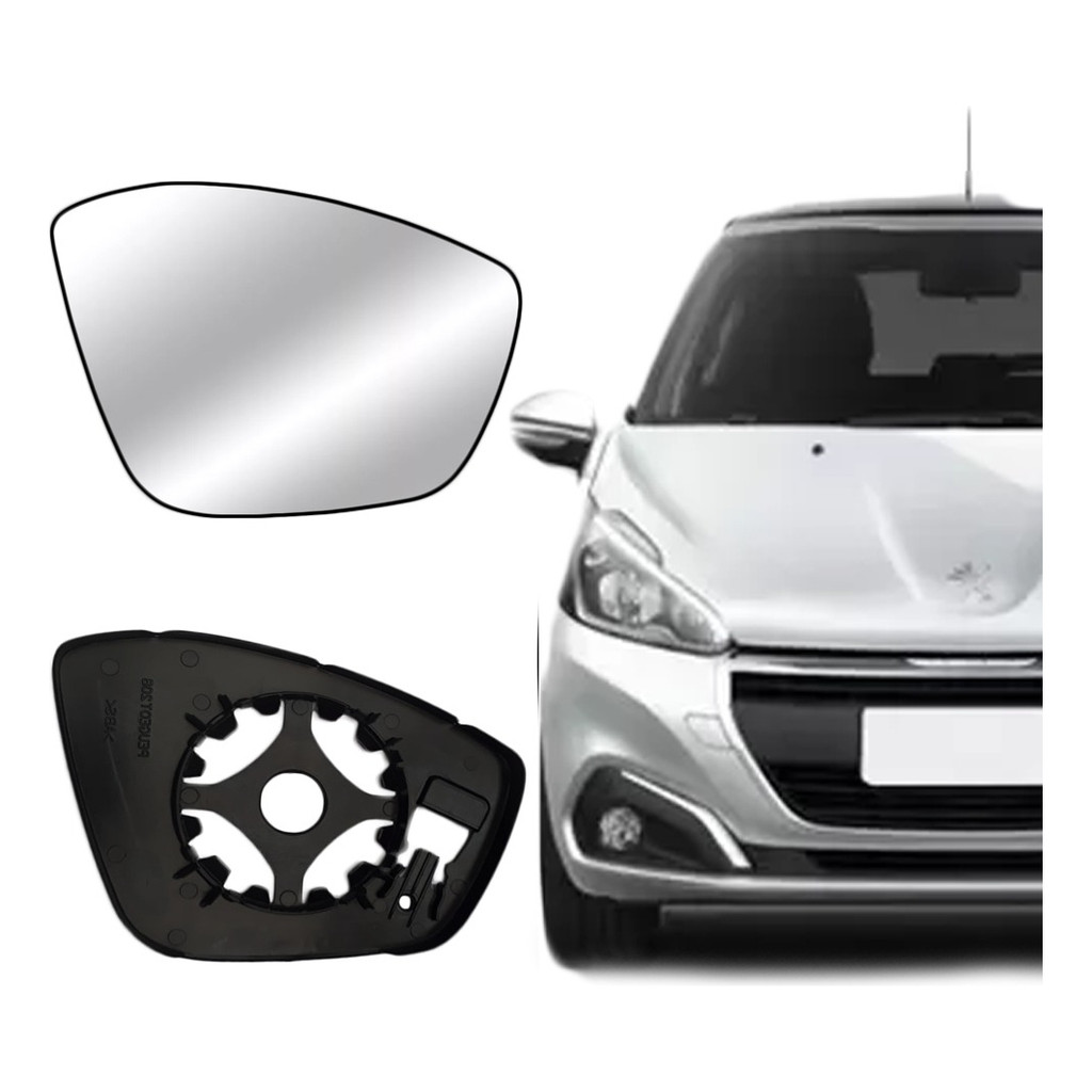 Lente Espelho Retrovisor Peugeot 208 2014 A 2024 em Oferta na Shopee