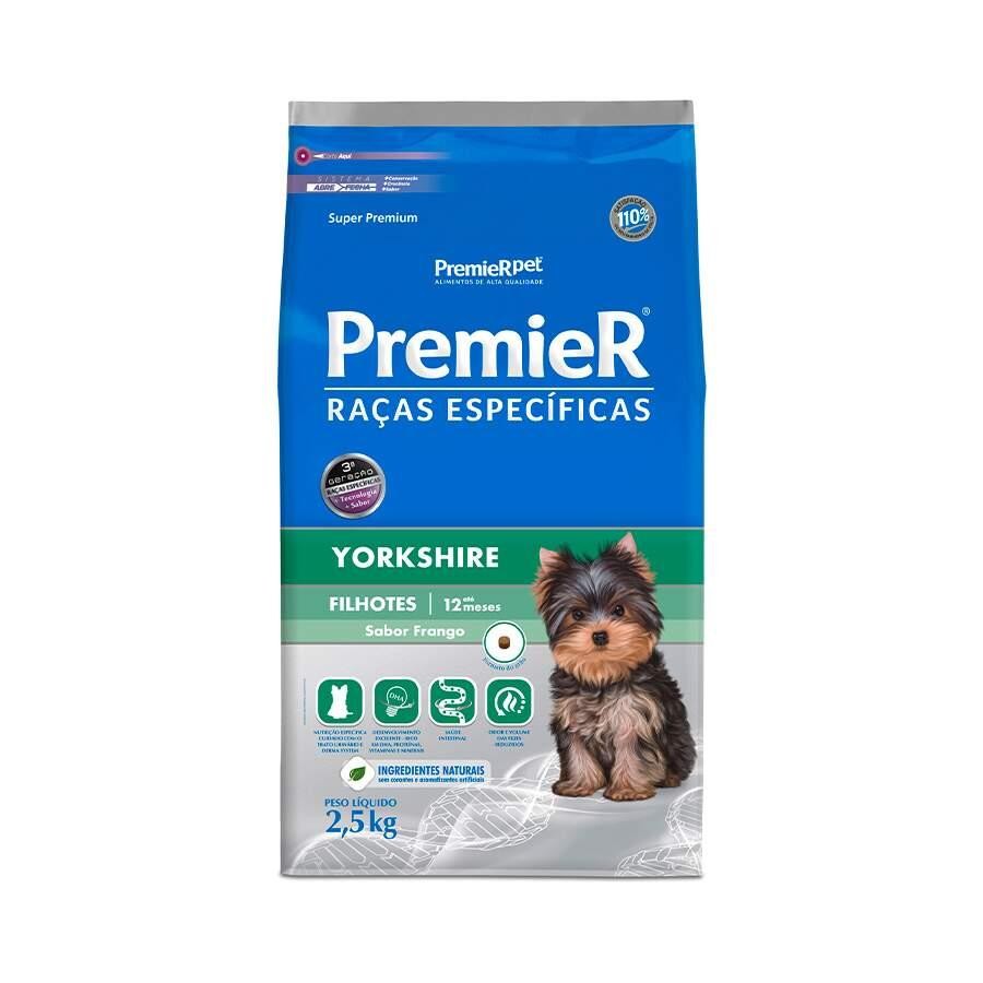 Ração Premier Específicas Yorkshire Cães Filhotes 2,5kg