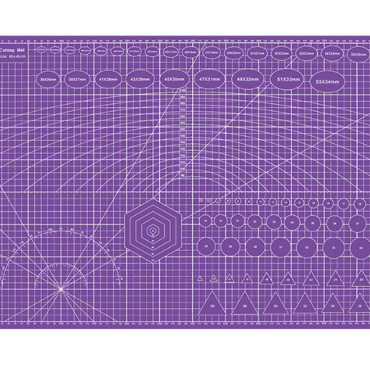 Base De Corte A2 60x45 Dupla Face Patchwork Artesanato Cores