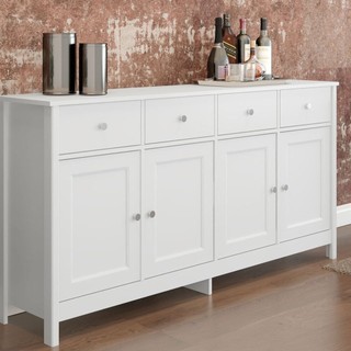 Aparador Buffet 4 Portas 4 Gavetas Ditália Móveis em Oferta na Shopee