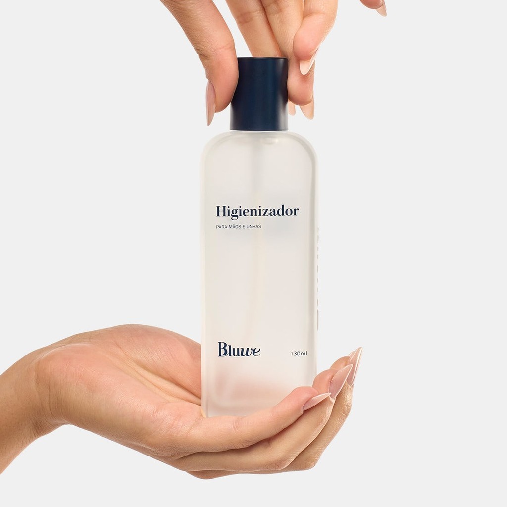 Higienizador para Mãos e Unhas 130ml - Bluwe em Oferta na Shopee