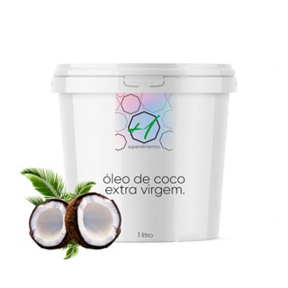 Pote Óleo De Coco Extra Virgem Premium 1 Litro +1 Superalimentos em Oferta na Shopee