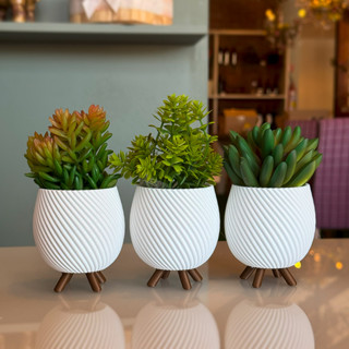 Trio de Vasos Cachepot Minimalista Pezinho Vasinho de Sala Decoração Delicada para Plantinhas em Oferta na Shopee