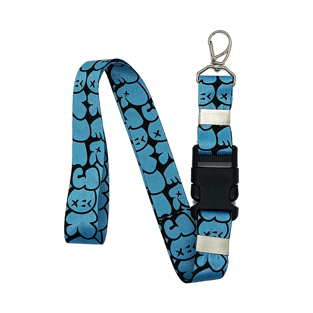 Chaveiro Fita Joker Graffite Bomb Pixador Azul Claro JOK-222 moto cordão porta crachá chave carro
