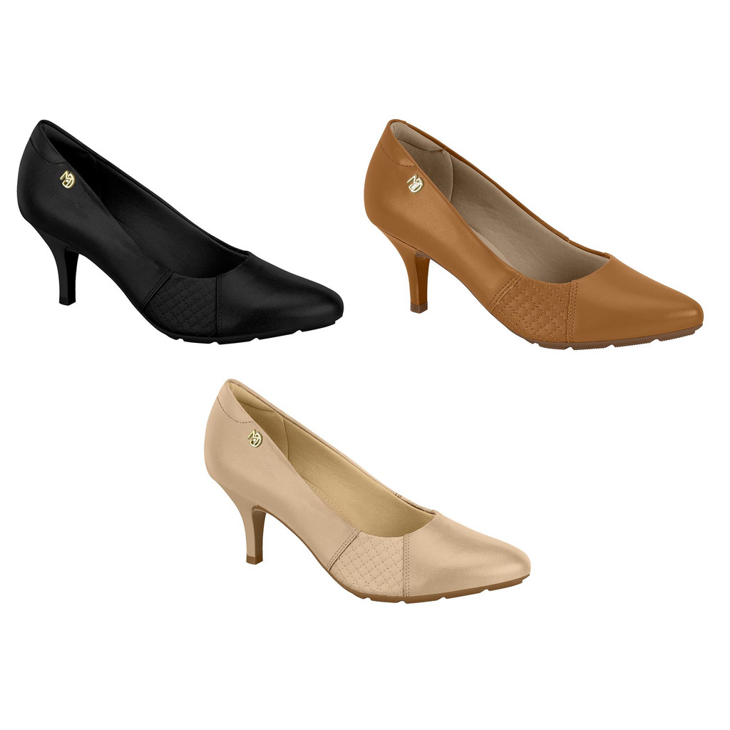 Scarpin Modare Ultraconforto Calce Fácil Moda Feminina Salto Fino Médio