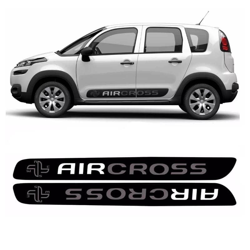 Faixa Lateral Air Cross 2016/ Adesivo Preto Citroen Aircross em Oferta na Shopee