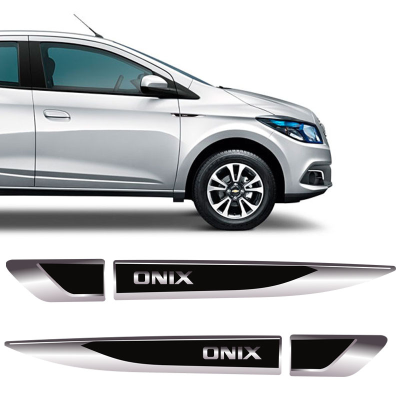 Emblema Resinado Aplique Lateral Onix Decorativo Par em Oferta na Shopee