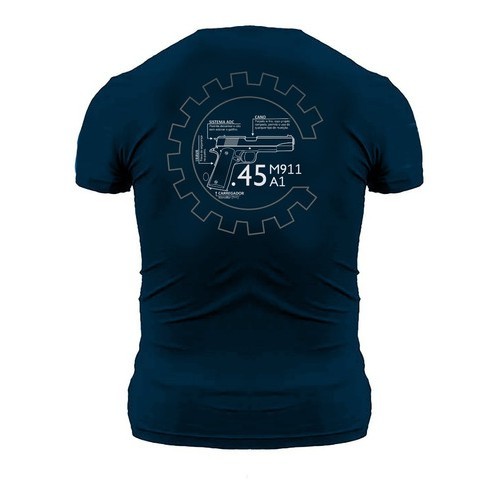 Camiseta Estampada Masculina "Imbel .45 1911" A1,  CAC, Camiseta Estilo Militar