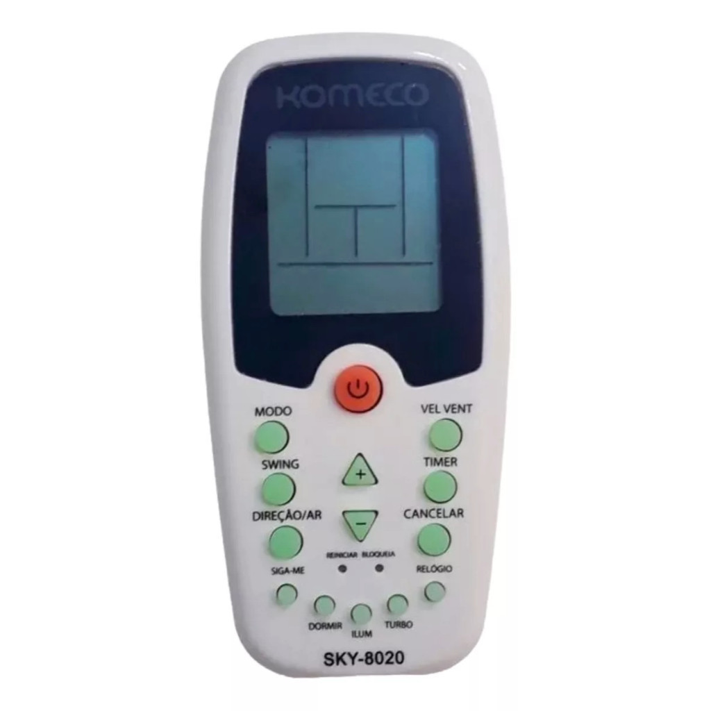 Controle Para Ar Condicionado Komeco Midea Comfee FBG 8020  8020