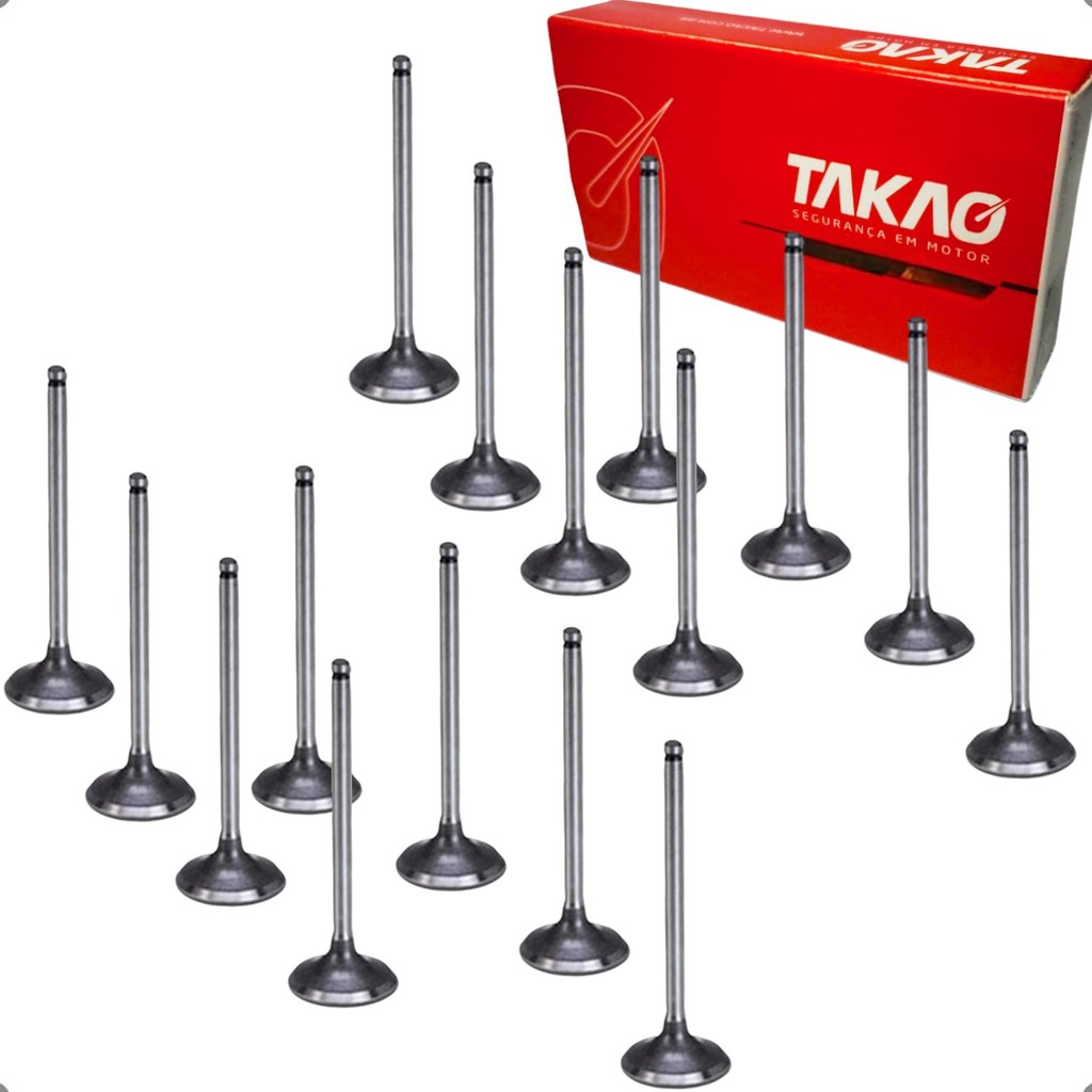 Kit Válvulas Admissão Escape Takao Mistubishi Pajero TR4 IO Lancer Colt 1.6 1.8 2.0 4G92 4G93 4G94