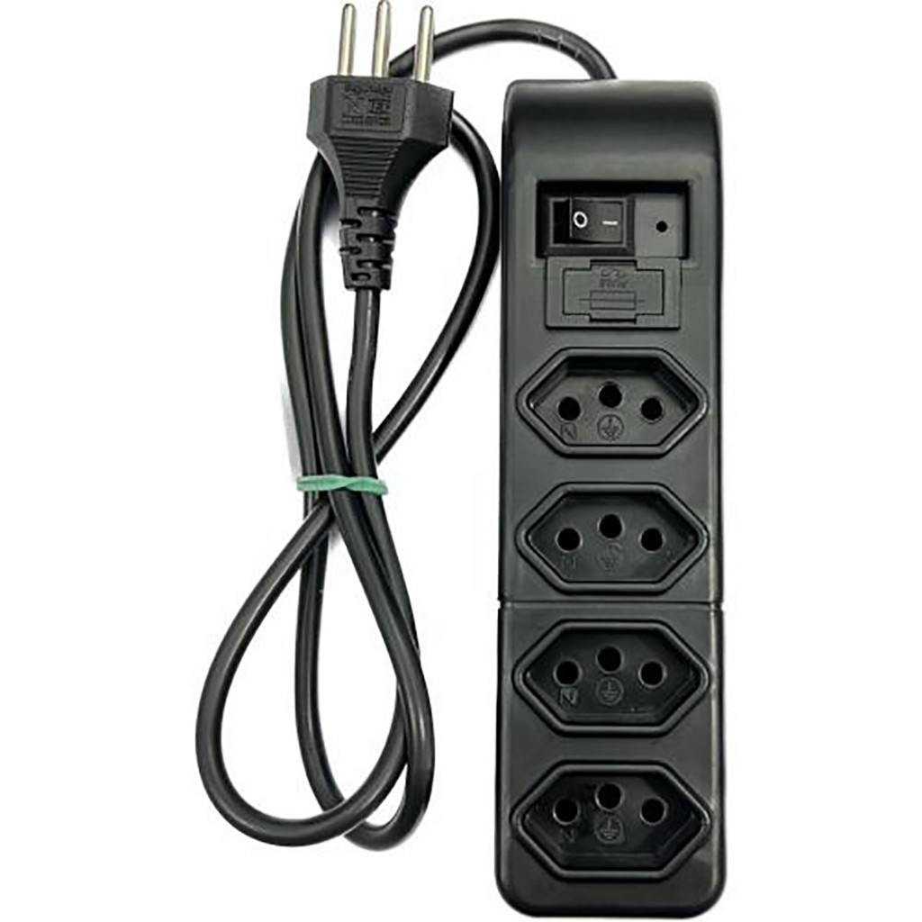 Filtro de Linha Com 4 Tomadas Slim Bivolt PW em Oferta na Shopee