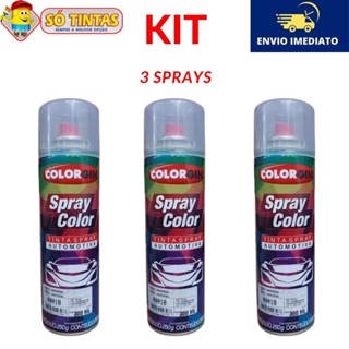 Kit com 3 Spray Primer Universal Colorgin 300ml Ótimo Poder de Enchimento - Uso Automotivo em Oferta na Shopee