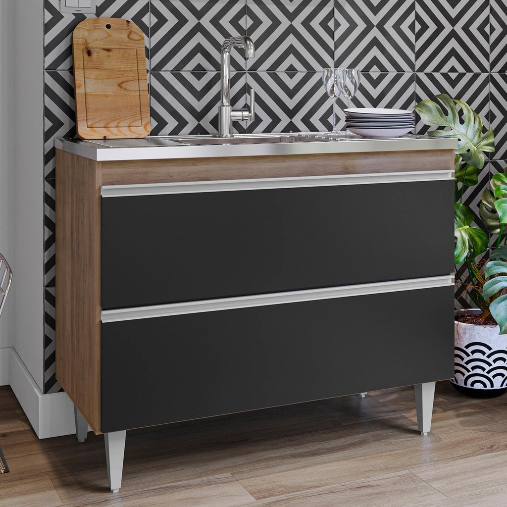 Armário Cozinha Inox Preto: Onde Comprar | BuscaProdutos