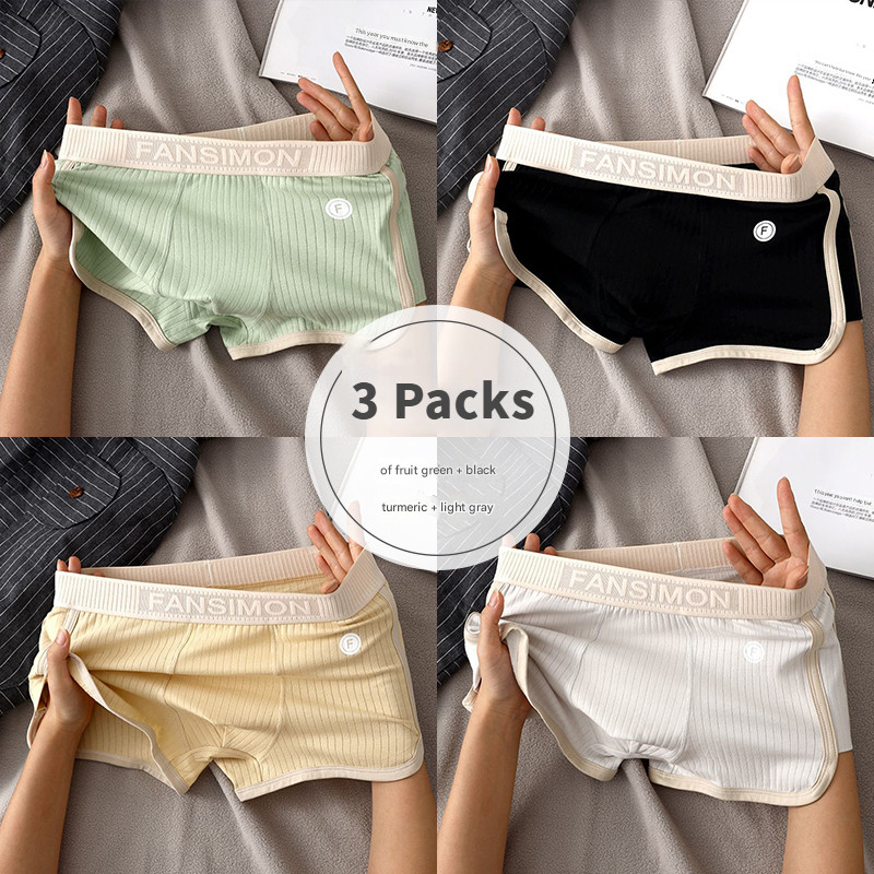 3 Pacote de Cuecas Boxer Masculinas de Algodão Macio Moda Boxershort Masculinos Cuecas Masculinas Tamanho M-3XL DUNZ em Oferta na Shopee