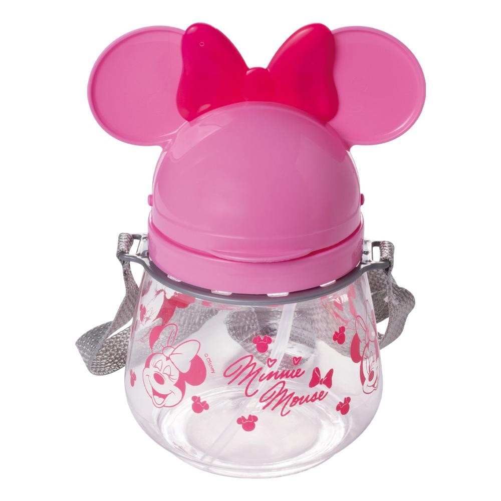 Garrafa Minnie Rosa Lúdica Canudo Tampa Orelhinhas Plasútil em Oferta na Shopee