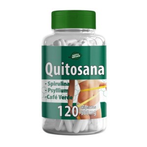 Quitosana 120 capsulas de 500 mg Kit com 1,2 e 3 Potes NatuErvas em Oferta na Shopee