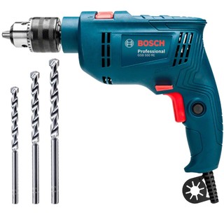 Furadeira de impacto 1/2" 550 Watts velocidade variável reversível com 3 brocas - GSB 550 RE Bosch em Oferta na Shopee
