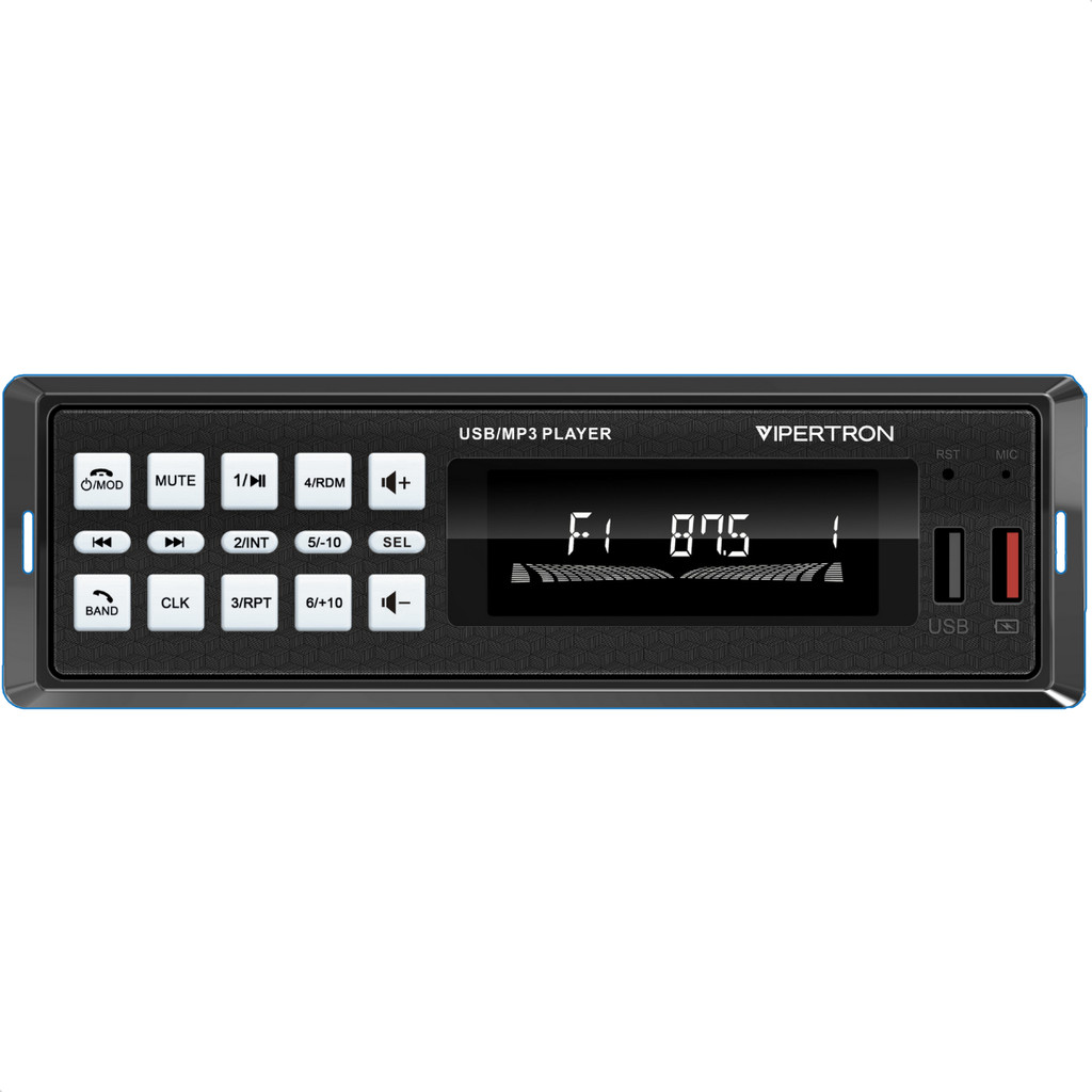 Som Automotivo Bluetooth Radio Fm Vipertron Usb Carregador