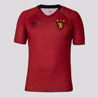 Camisa Umbro Sport Recife Aquecimento 2025 Vermelha em Oferta na Shopee