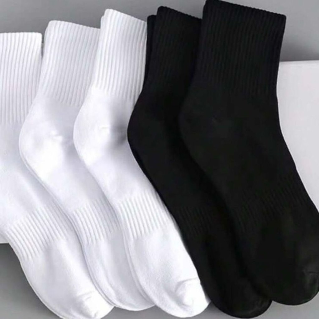 Kit De Meias Cano Alto Algodão Unissex 40-46 - Vini em Oferta na Shopee