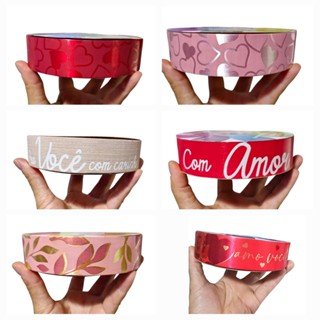 *Fita Decorada DIVERSAS ALBANO 100 mt + 20 TAGS em Oferta na Shopee