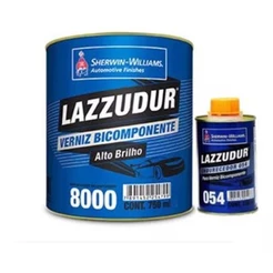 Verniz Automotivo 8000 Bicomponente + Catalisador 900ml Lazzuril