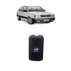Botão Simples Interruptor Vidro Elétrico Gol Quadrado 1985 1986 1987 1988 Santana