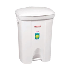 Lixeira Plástica com Pedal Branca 72L Casablanca Sanremo