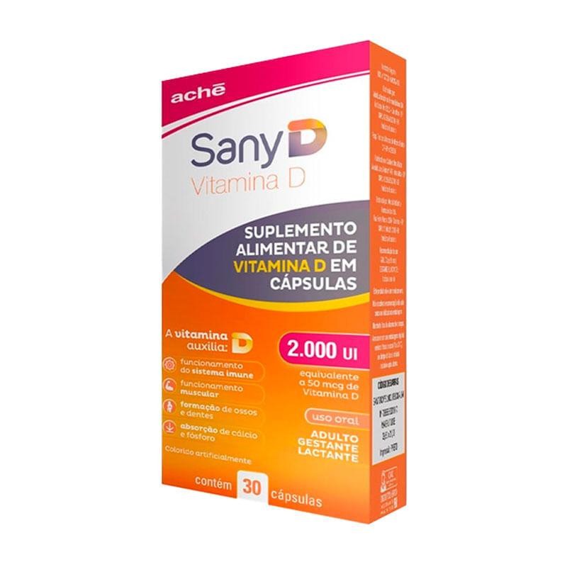 Suplemento Alimentar Sany D 2.000 UI 30 Cápsulas em Oferta na Shopee