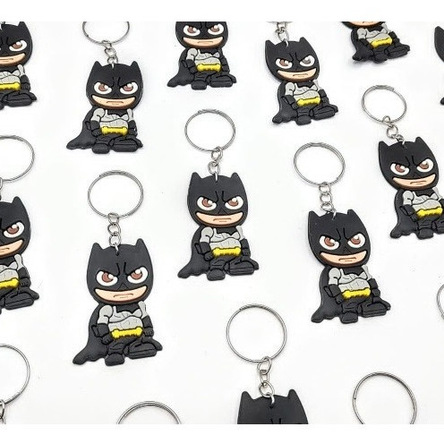 Boneco Batman 10un Chaveiro Super Herói Marvel Lembrancinha Menino