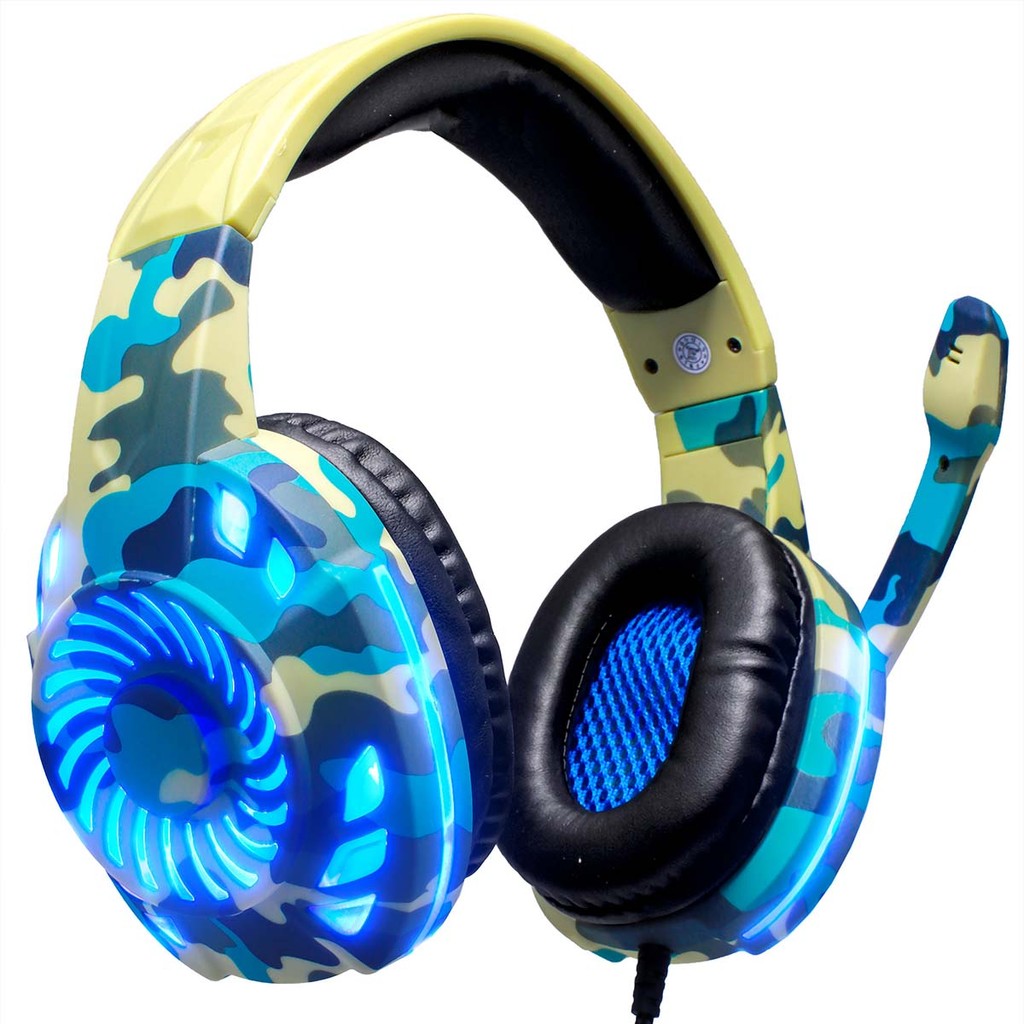 Fone Headset Gamer LED Controle Microfone USB P2 Pc Note Ps4 Xbox One Celular