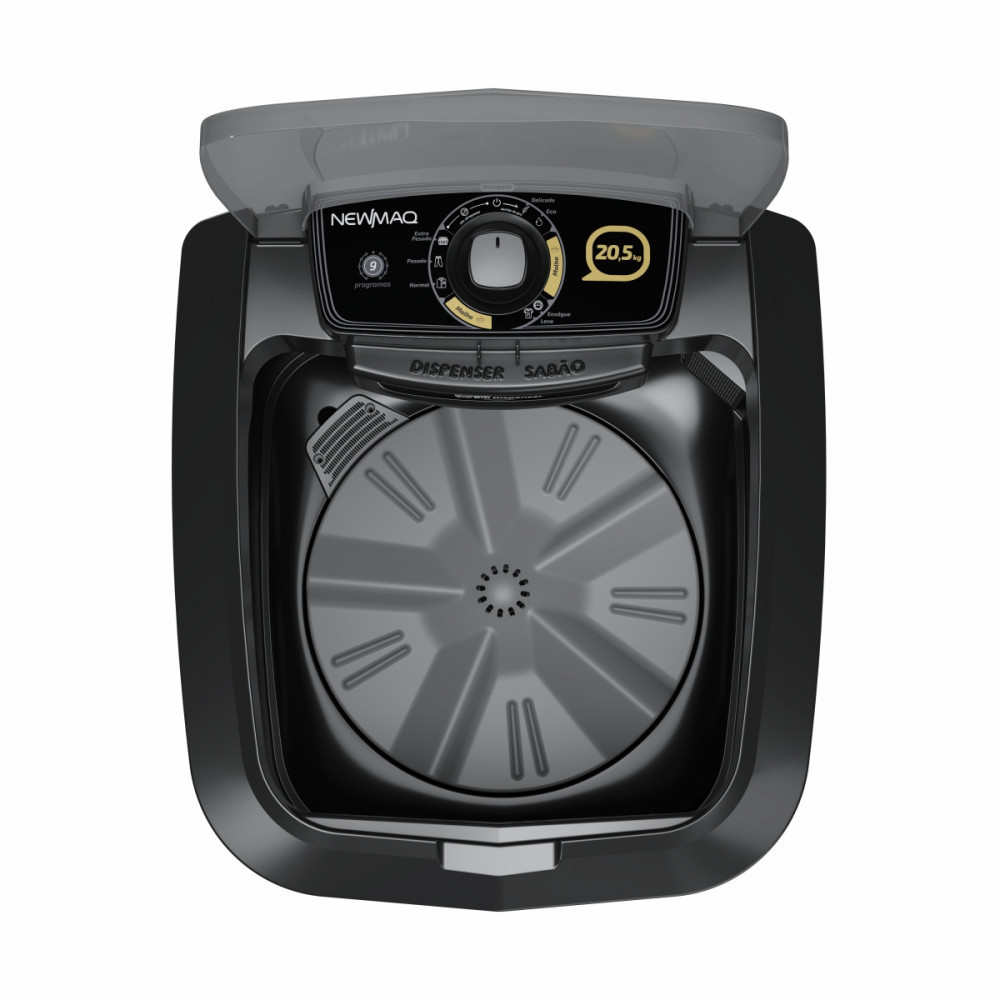 Tanquinho Lavadora de Roupas 20,5 kg 127v Black Newmaq · foto 2