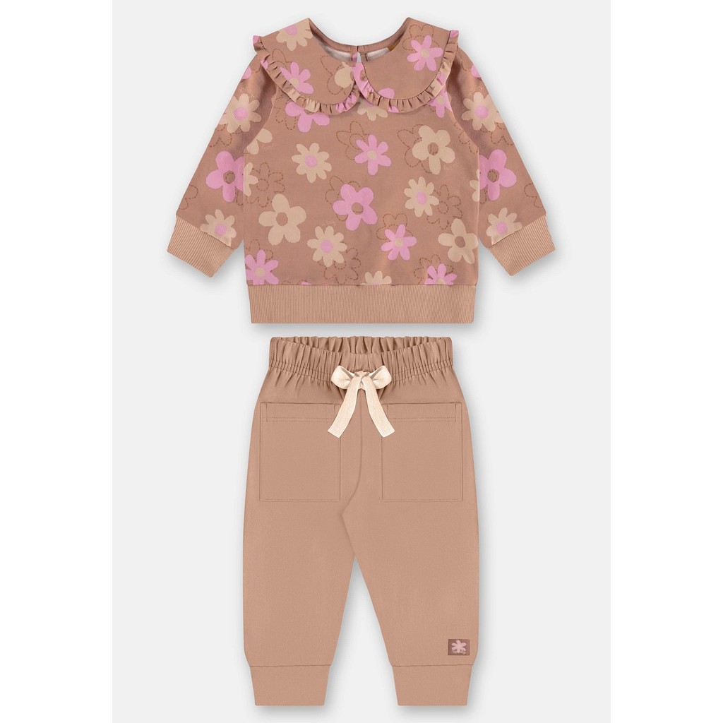 Conjunto para Bebê Menina em Molecotton Up Baby
