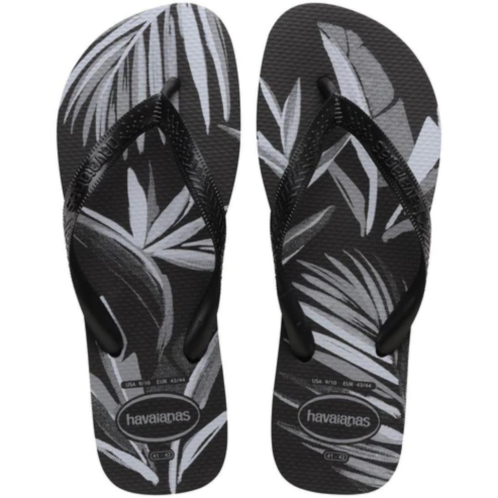 Chinelo Havaianas Aloha Masculino - Preto e Cinza