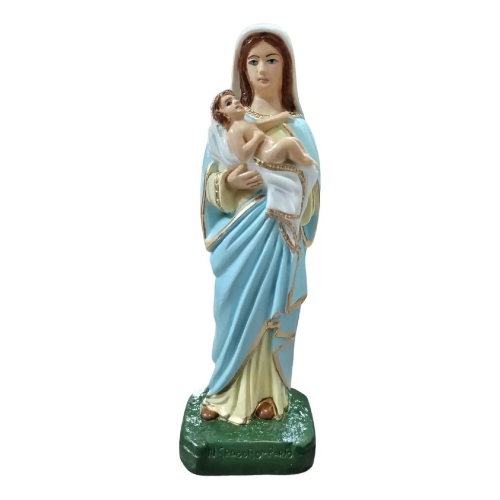 Imagem Sacra Religiosa em Gesso Nossa Senhora do BOM PARTO - Igreja Católica Devoção Altar  Promessa