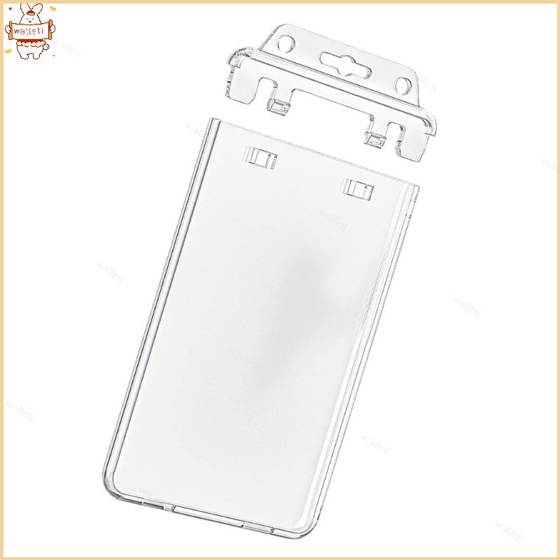 Porta-Cartões Estojo Transparente Para Crachás Capa À Prova D em Oferta na Shopee