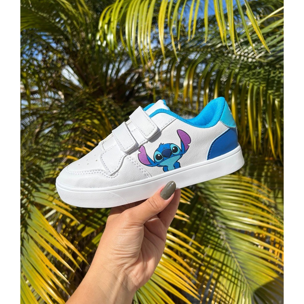 Tênis Infantil Lilo e Stitch Velcro Estiloso Menino Menina em Oferta na Shopee