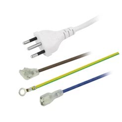 Cabo De Força Para Micro-ondas E Ar Condicionado 10A 2P+T 3 Pinos Branco