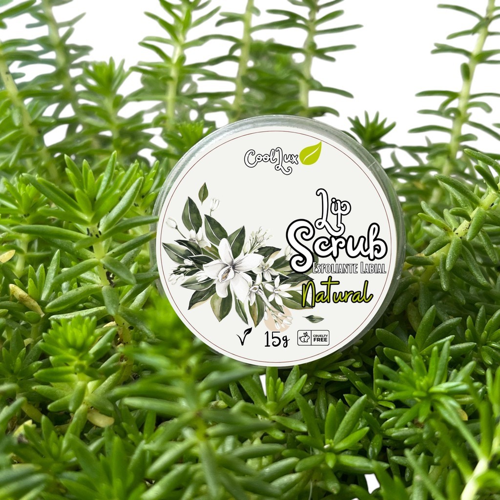 Esfoliante Labial Natural Lip Scrub com Vitamina E
