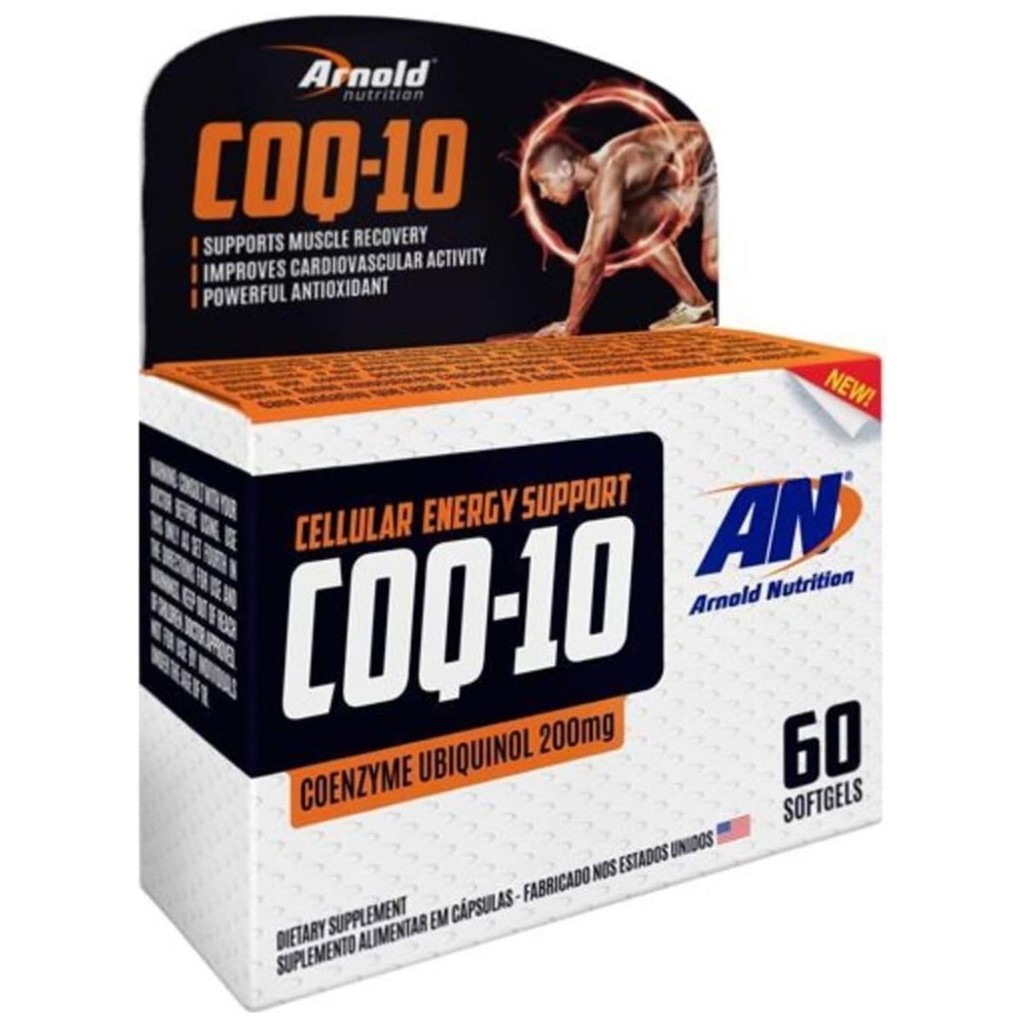 Coenzima Q10 Coq10 200mg Ubiquinol 60 Caps Arnold Nutrition Sabor Sem Sabor