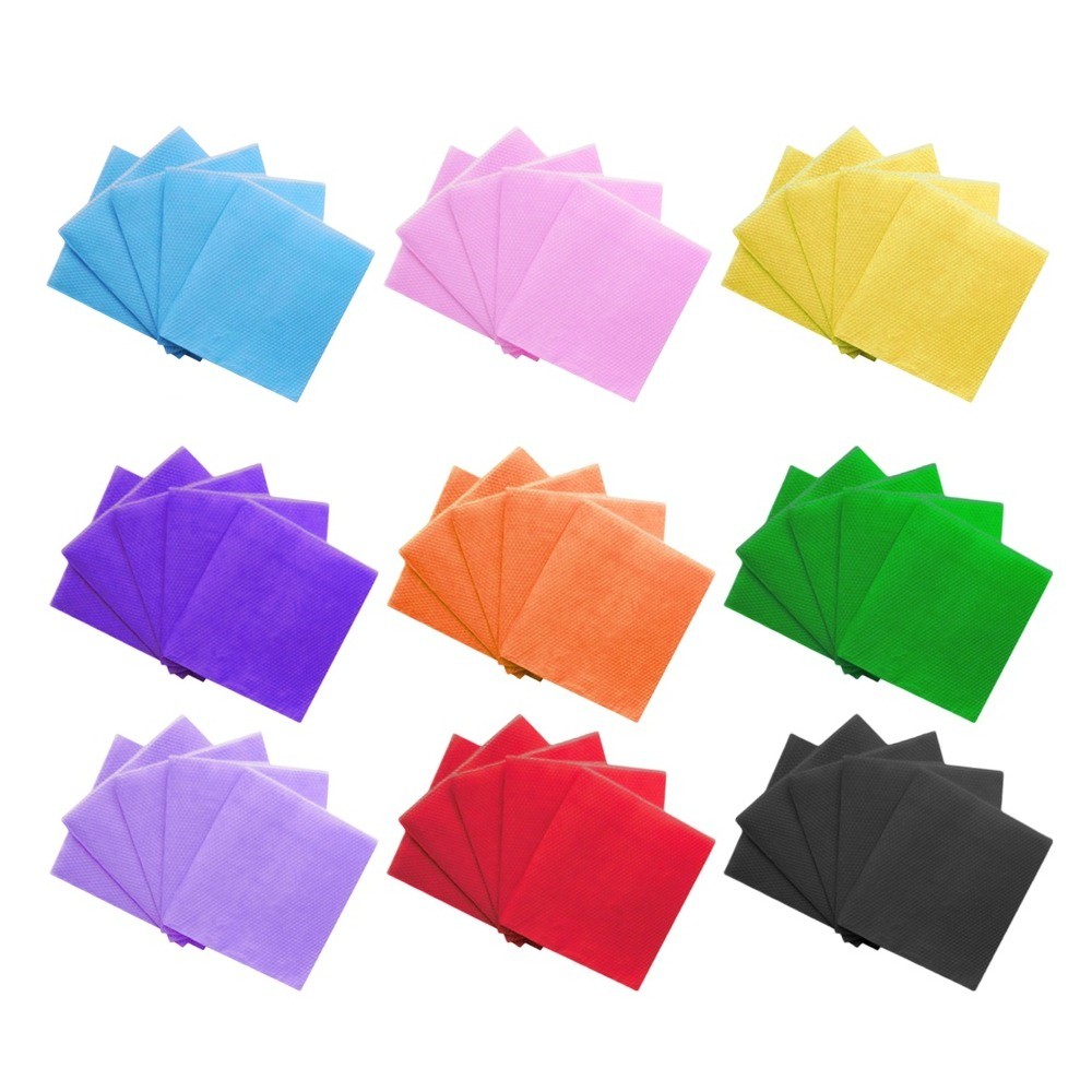 Guardanapos De Papel Coloridos 50 unidades 20x20 Liso Descartável