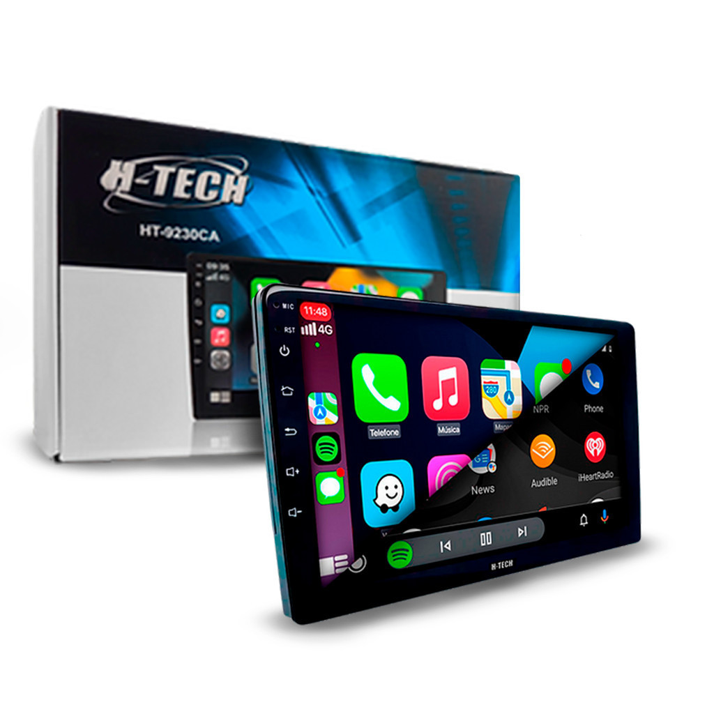 Multimidia Ht-9230ca Android 12 Carplay 2 Din 9 Polegadas QLED 64gb H-Tech - Spare Parts and Accessories for Vehicles