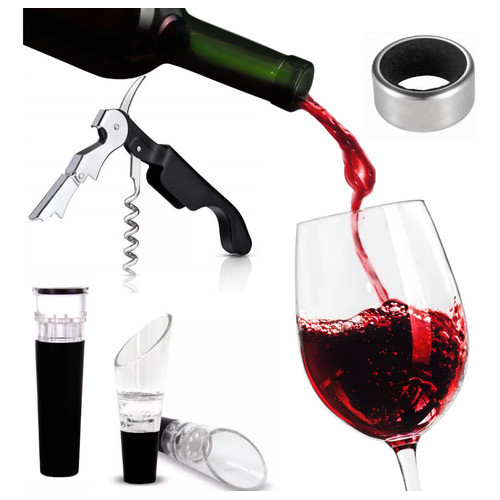 Abridor Vinho Luxo Abridor Saca Rolhas Tampa Dosador