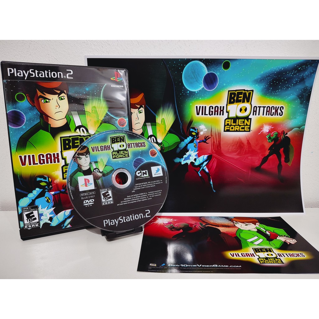 Ben 10 Vilgax Attacks com Poster / PS2