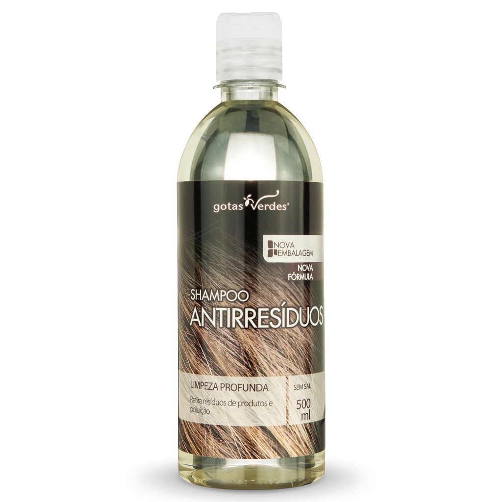 Shampoo Antirresíduos Gotas Verdes 500 ml