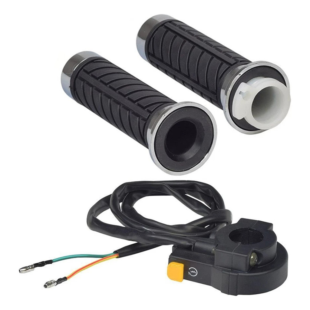 Manopla Punho Acelerador Bike Motorizada + Botão Interruptor