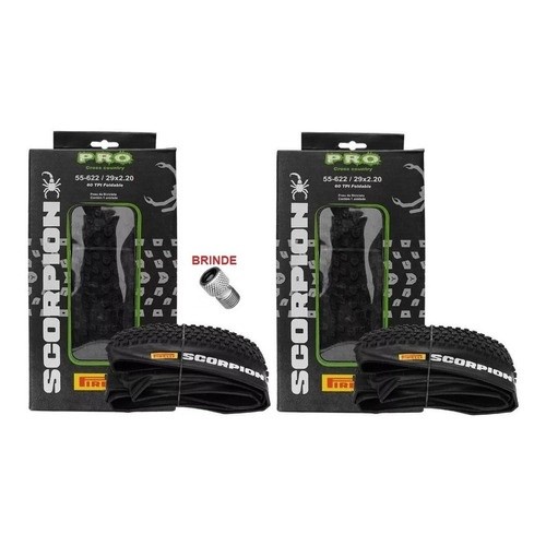 PAR PNEU PIRELLI SCORPION PRO 29X2.20 KEVLAR DOBRÁVEL SEM ARAME MTB XC LEVE + BRINDE em Oferta na Shopee