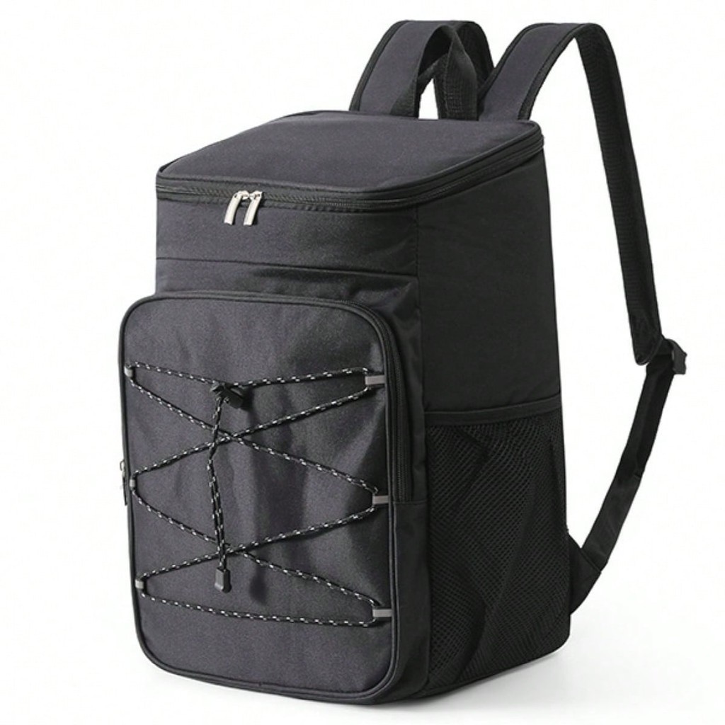 Mochila Isolada para Acampamento, Mochila Térmica Forrada à Prova d'água Com Alça de Ombro Ajustável para Pesca