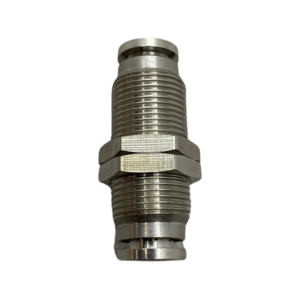 Conector União Emenda Tubo 6mm Metálica Engate Passa Muro