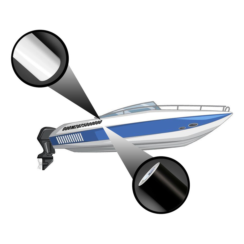 Adesivo de Registro Para Barcos e Jet Ski – Resistente à Água e UV